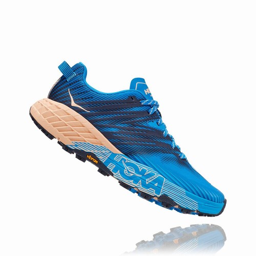 Hoka One One SPEEDGOAT 4 Trail Running Shoes For Women India Blue IN-4123